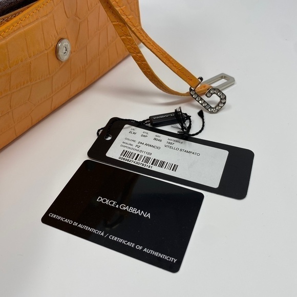 Dolce & Gabbana Leather Purse w/Swarovski Crystal Details - Picture 8 of 8